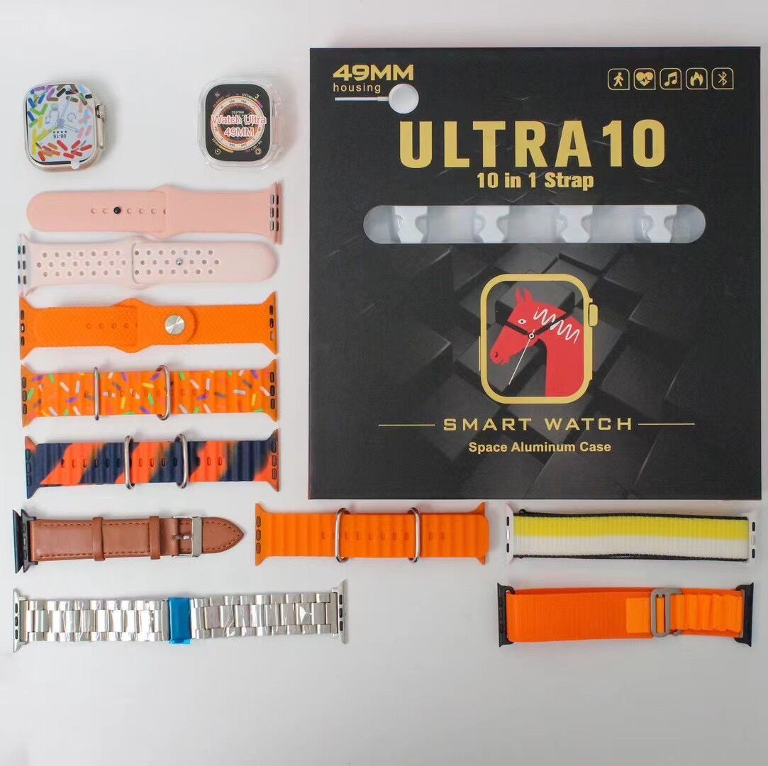 Ultra 10 Smart Watch With 10 Straps